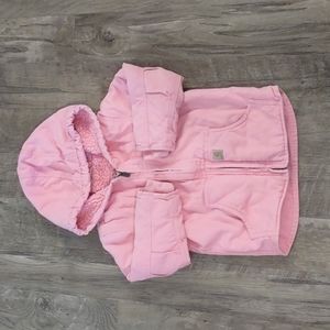 Carhartt toddler girl Sherpa lined Redwood Jacket 3T